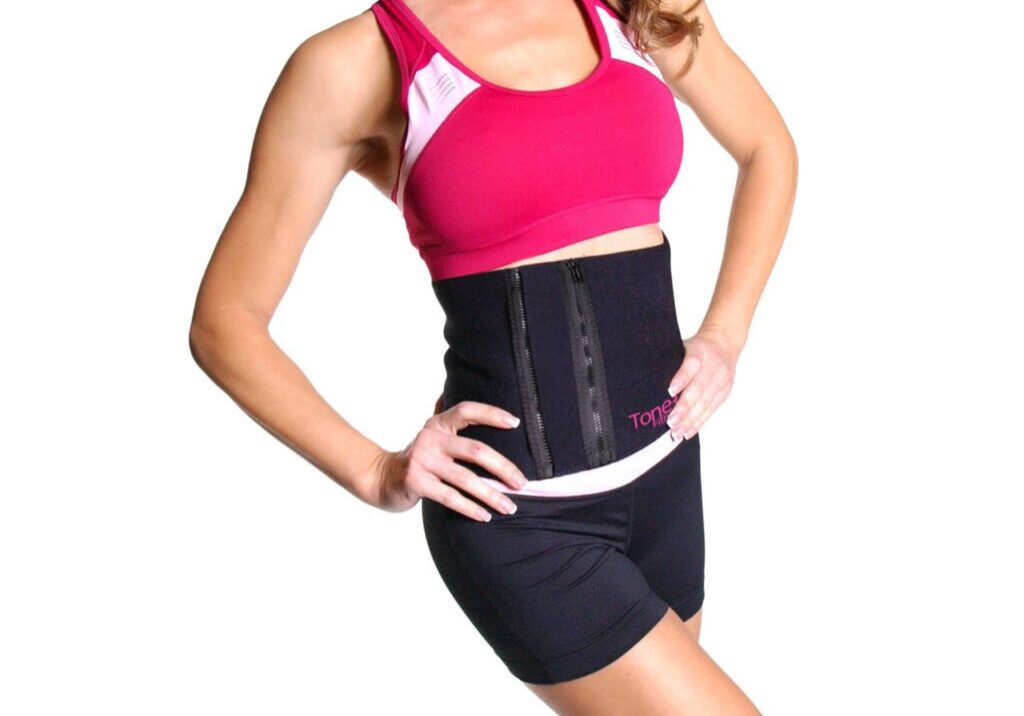 TONE FITNESS WAIST SLIMMER BELT WITH ZIPPER